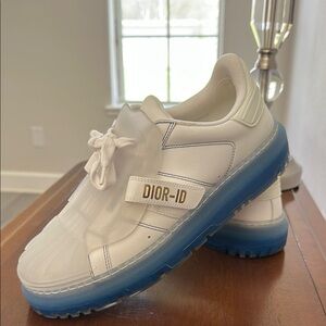 Dior White and Blue Sneakers
